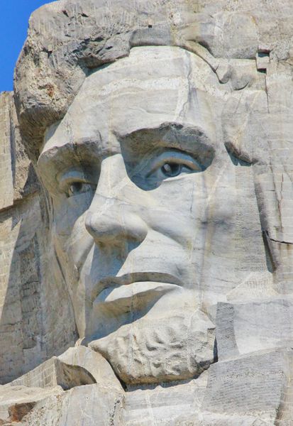 파일:Head of Abraham Lincoln at Mount Rushmore.jpg