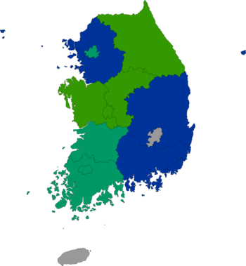 Republic of Korea local election 1995 result (Metropolitan city or Province).png